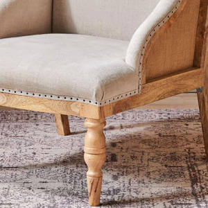 Nkuku Elbu Deconstructed Linen Armchair